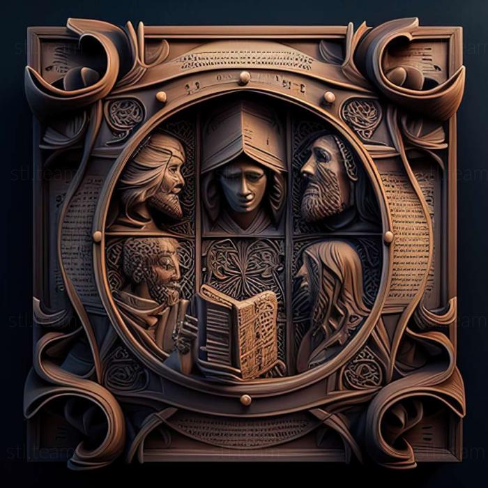 3D model Secrets of Da Vinci The Forbidden Manuscript game (STL)